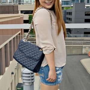 Rebecca Minkoff Navy Quilted Purse